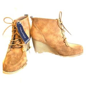 nautica wedge boots